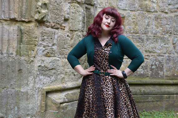 Hell Bunny leopard print Panthera 50s dress discount code Miss Amy May plus size pinup swing