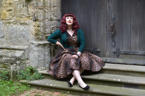 Hell Bunny leopard print Panthera 50s dress discount code Miss Amy May plus size pinup swing 