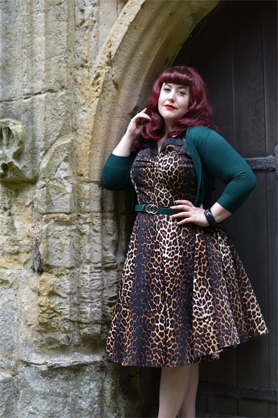 Hell Bunny leopard print Panthera 50s dress discount code Miss Amy May plus size pinup swing 
