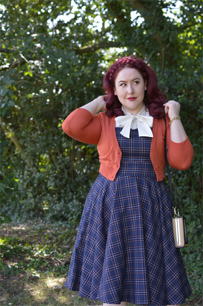 Miss Amy May Hogwarts vintage style Ravenclaw student pinup plus size inspired Harry Potter Cosplay disneybound