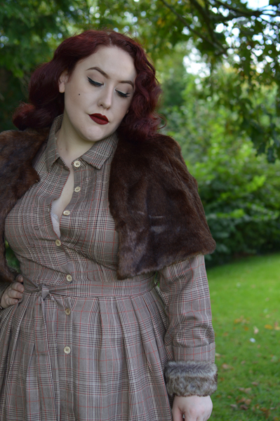 Lindybop Charlotte rustic check shirt dress Miss Amy May size fit review plus size pinup