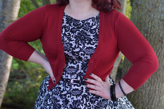 Glamorous Black Lace Hepburn dress Lady V London plus size pinup Miss Amy May size fit review audrey dress 