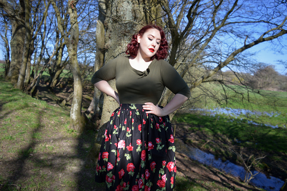 Antonia Skirt by Hell Bunny plus size fit sizing review Miss Amy May discount code hellbunny.com AMYMAY20!%