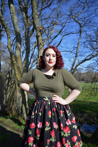 Antonia Skirt by Hell Bunny plus size fit sizing review Miss Amy May discount code hellbunny.com AMYMAY20!%