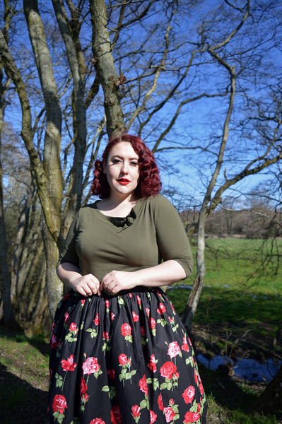 Antonia Skirt by Hell Bunny plus size fit sizing review Miss Amy May discount code hellbunny.com AMYMAY20!%