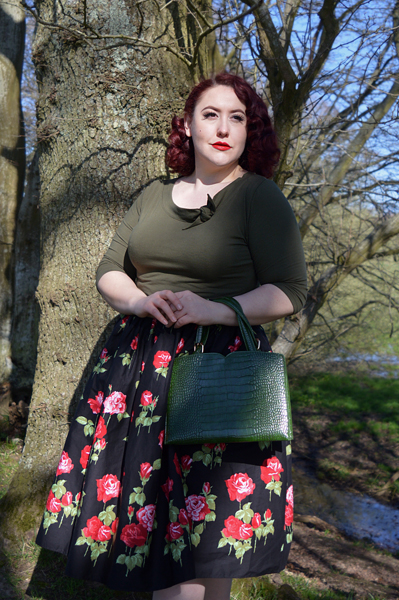 Antonia Skirt by Hell Bunny plus size fit sizing review Miss Amy May discount code hellbunny.com AMYMAY20!%