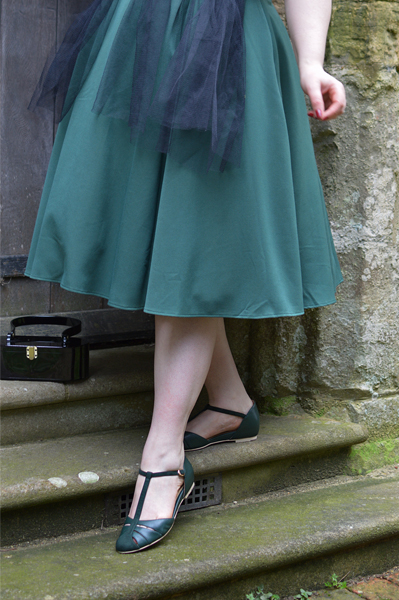 Arista-Gia dress Miss Candyfloss size fit review plus size Miss Amy May Dark Green Toscana shoes by Charlie Stone Shoes
