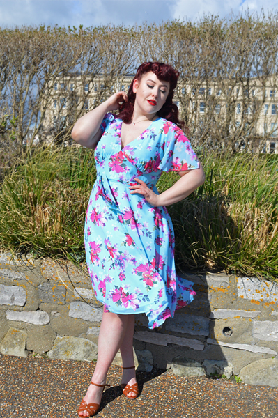 Hell Bunny Primavera Dress plus size fit review Miss Amy May discount code hellbunny.com