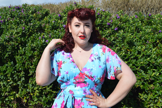 Hell Bunny Primavera Dress plus size fit review Miss Amy May discount code hellbunny.com