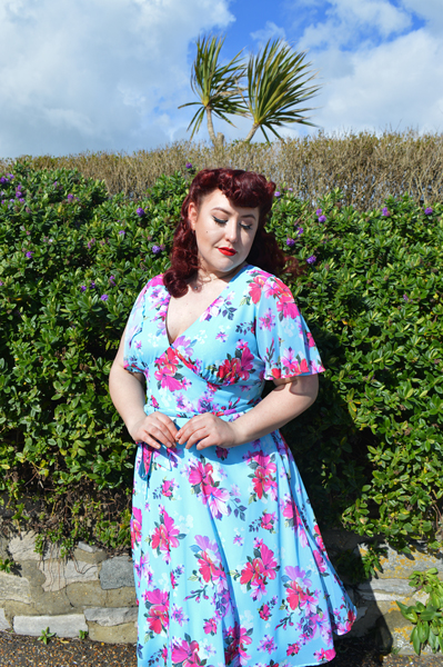 Hell Bunny Primavera Dress plus size fit review Miss Amy May discount code hellbunny.com