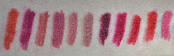 Maybelline Superstay Ink Crayon Matte full range swatches review 