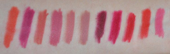 Maybelline Superstay Ink Crayon Matte full range swatches review 