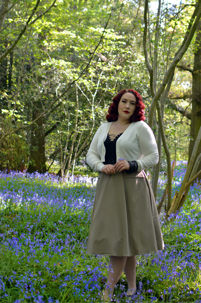 Aurora-Tan dress gifted by Miss Candyfloss vintage inspired Sleeping Beauty Aurora cosplay disneybound Miss amy May plus size