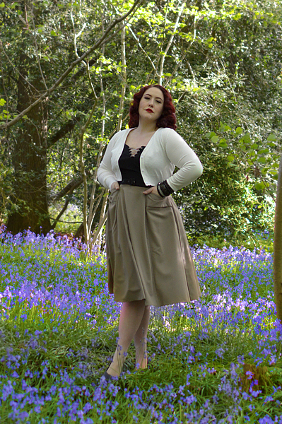 Aurora-Tan dress gifted by Miss Candyfloss vintage inspired Sleeping Beauty Aurora cosplay disneybound Miss amy May plus size