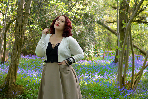 Aurora-Tan dress gifted by Miss Candyfloss vintage inspired Sleeping Beauty Aurora cosplay disneybound Miss amy May plus size