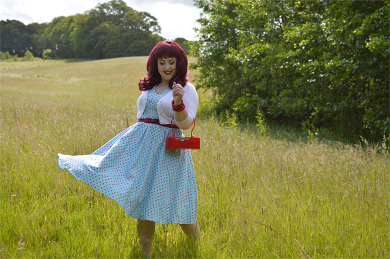 Giselle-Regina dress gifted by Miss Candyfloss fit size review plus size pinup Miss Amy May Fairy tales Disney collection