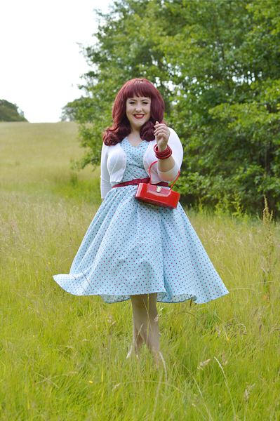 Giselle-Regina dress gifted by Miss Candyfloss fit size review plus size pinup Miss Amy May Fairy tales Disney collection