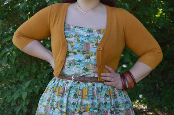 Joanie Clothing Provence print Sunday dress plus size pinup fit review gifted Miss Amy May
