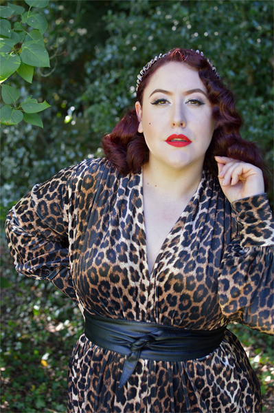 infinity hat by Belbeina Lee leopard print New Zealand vintage hat maker milliner small business Miss Amy May