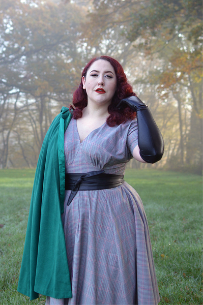 Norina-Lou dress gifted by Miss Candyfloss fit sizing plus size pinup review Miss Amy May
