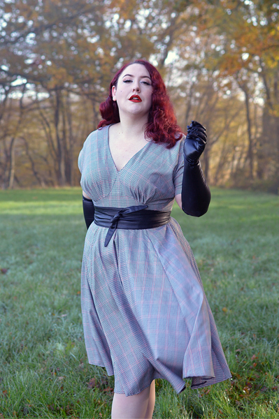 Norina-Lou dress gifted by Miss Candyfloss fit sizing plus size pinup review Miss Amy May