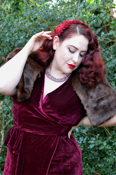 Burgundy Large Daisy hat Belbeina lee handmade vintage fascinator Miss Amy May