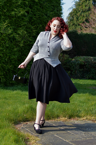 Black Darcy heels gifted by Hotter Shoes fit size review Miss Amy May t-strap ankle strap vintage inspired shoes heels