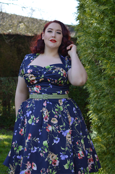 Finella-Lee dress gifted by Miss Candyfloss plus size fit review Miss Amy May