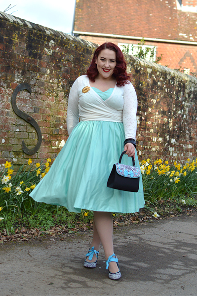 Black and White Willow heels Santiago bag gifted by Ruby Shoo review Miss Amy May