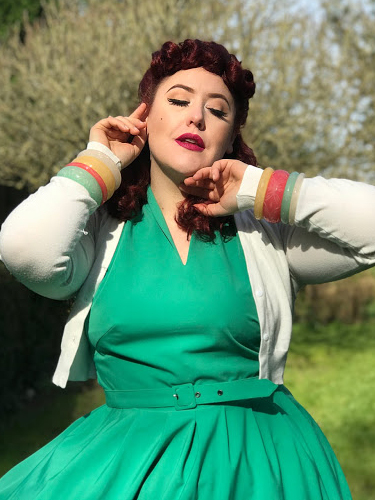 Mint Sorbet, Parma Violet, Frosty, Coconut, Rose and Sherbet bangles by Splendette