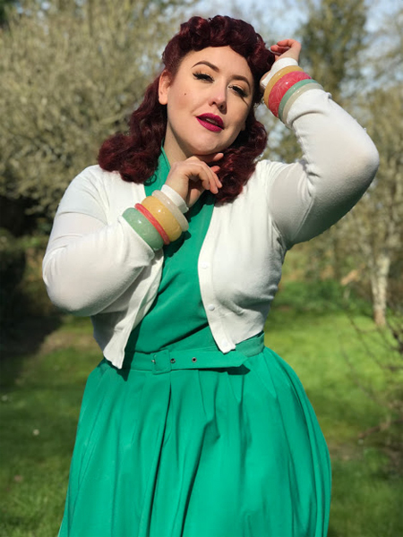 Mint Sorbet, Parma Violet, Frosty, Coconut, Rose and Sherbet bangles by Splendette