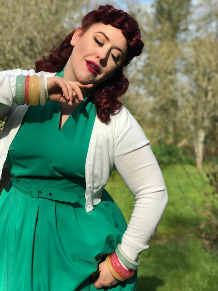 Mint Sorbet, Parma Violet, Frosty, Coconut, Rose and Sherbet bangles by Splendette