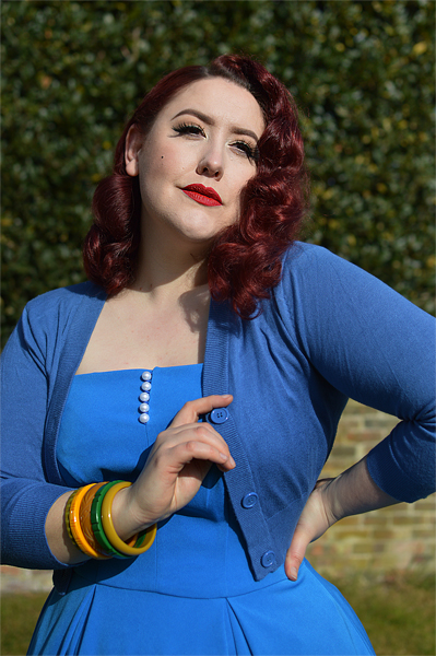 Miss Amy May features vintage inspired rockabilly jewellery small business Bow and Crossbones, carved bangles, bangle stacks