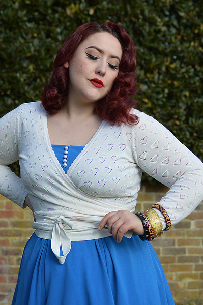 Miss Amy May features vintage inspired rockabilly jewellery small business Bow and Crossbones, carved bangles, bangle stacks