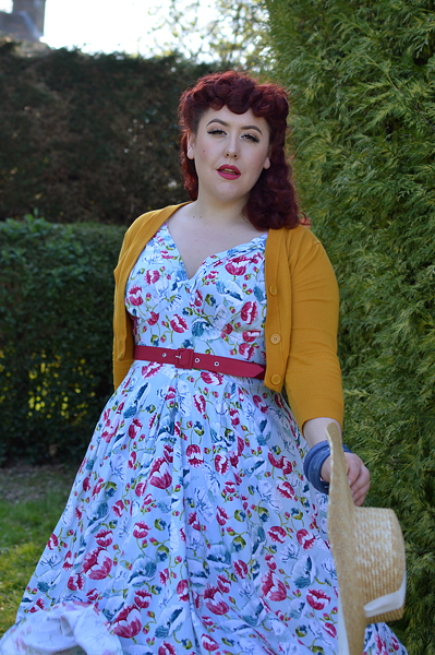 Bassie-Regina dress gifted by Miss Candyfloss plus size pinup fit size review Miss Amy May