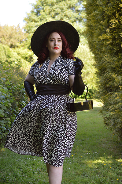 Size and fit review by plus sized pinup Miss Amy May of the miss Candyfloss Elina-Lou dress