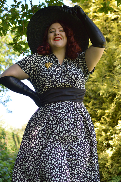 Size and fit review by plus sized pinup Miss Amy May of the miss Candyfloss Elina-Lou dress