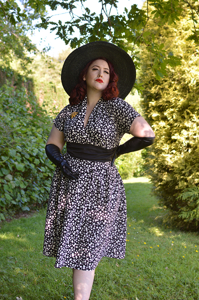 Size and fit review by plus sized pinup Miss Amy May of the miss Candyfloss Elina-Lou dress