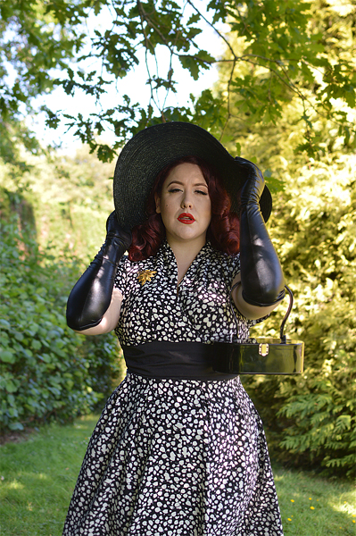 Size and fit review by plus sized pinup Miss Amy May of the miss Candyfloss Elina-Lou dress