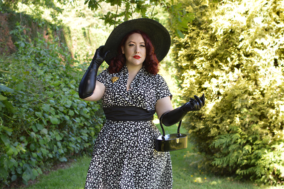 Size and fit review by plus sized pinup Miss Amy May of the miss Candyfloss Elina-Lou dress