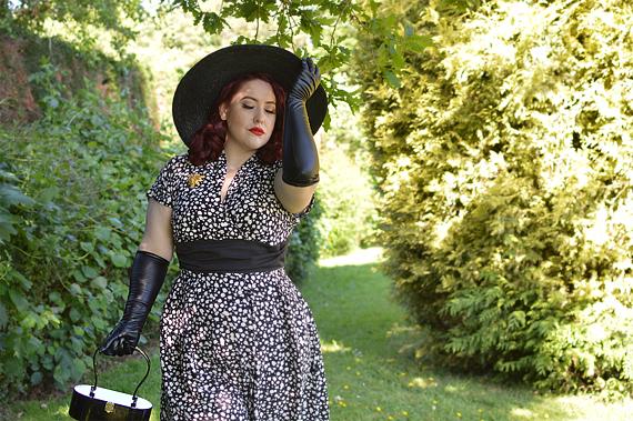 Size and fit review by plus sized pinup Miss Amy May of the miss Candyfloss Elina-Lou dress