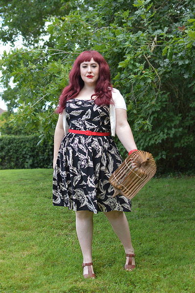Fit and size review of the Chiara dress gifted by Hell Bunny by plus size pinup Miss Amy May. discount code amymay20!% for 20% off hellbunny.com