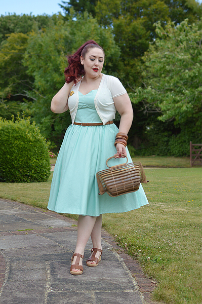Miss Amy May reviews the tan Martinique wedges gifted by Hotter Shoes