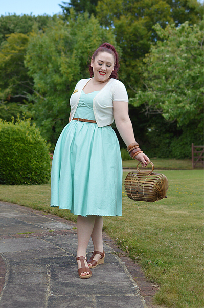Miss Amy May reviews the tan Martinique wedges gifted by Hotter Shoes