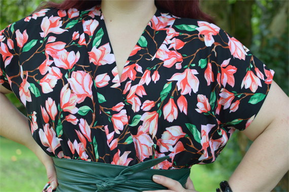 Fit and size review of the Mia Suri Floral Maxi Dress by Dolly & Dotty by plus sized pinup Miss Amy May