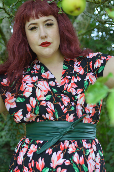 Fit and size review of the Mia Suri Floral Maxi Dress by Dolly & Dotty by plus sized pinup Miss Amy May