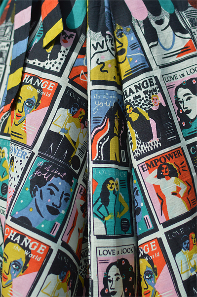 Plus size pinup Miss Amy May models the Empower You Panel dress gifted by Love UR Look for a fit and size review