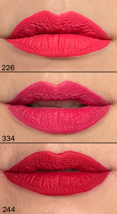 Liquid lipstick lover Miss Amy May reviews and swatches 3INA The Longwear lipstick in indirect natural lighting