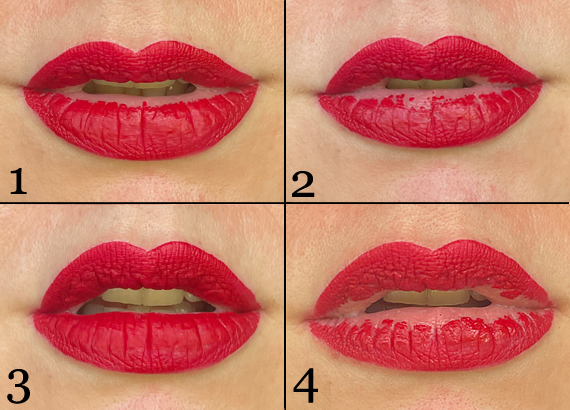 Wear test of Beauty Bakerie's Lip Whip Matte in Mon Cheri